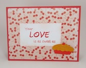 handmade valentine note cards - cherry pie love