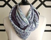 Sky Scribble Tuesday Infinity Scarf