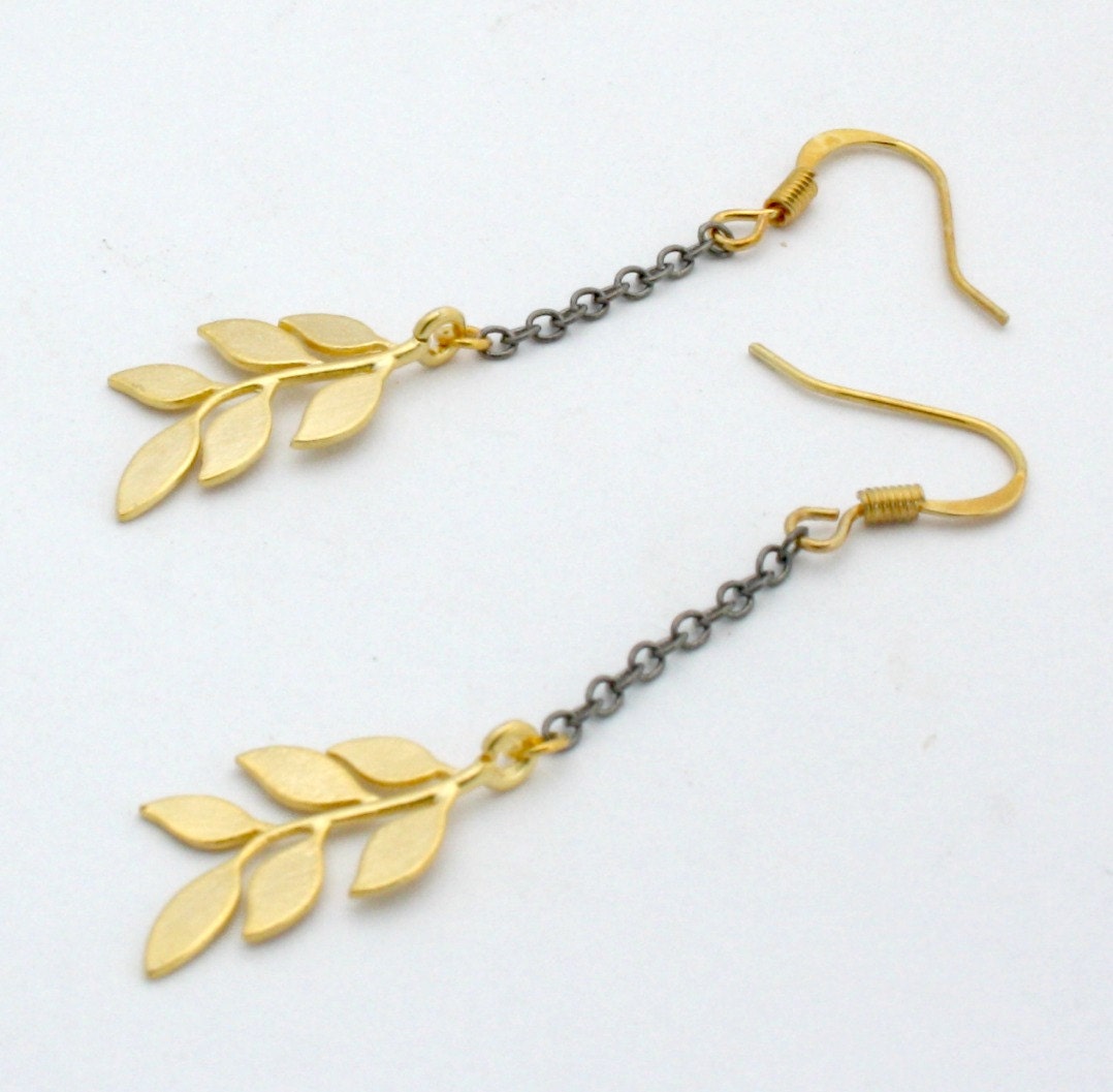 Branch Earrings on Chain