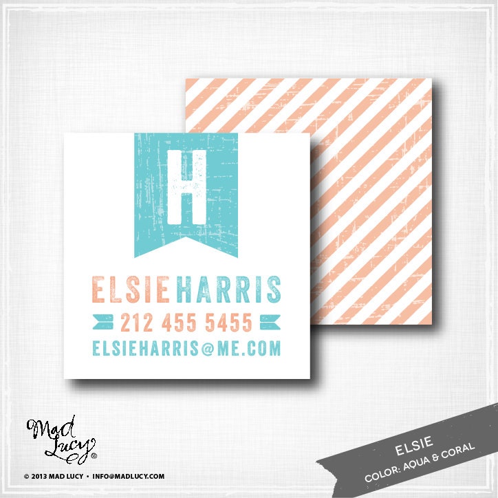 ELSIE - personalized Business Cards / Calling Cards / Mommy Cards / set of 50