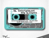 DINA - Business Cards / DISCO RETRO / Calling Cards / Mommy Cards / set of 50