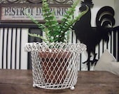 French Style Wire Basket Shabby Chic