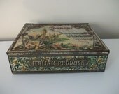 ANTique ITALIAN  Torrone TIN