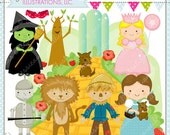 Wizard of Oz Cute Digital Clipart for Commercial or Personal Use, Wizard of Oz Clipart, Wizard of Oz Graphics Il_170x135
