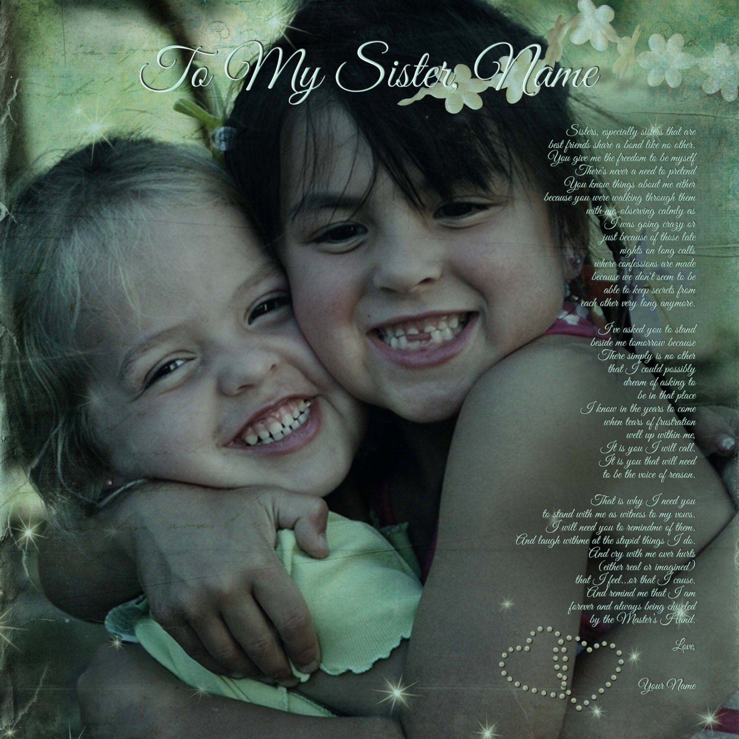 Maid of Honor bridesmaid Gift Sister Wedding Personalized Unique Bridesmaid gift