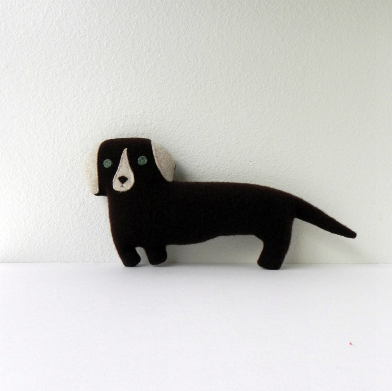 the Doxie : Plush Wool Pillow