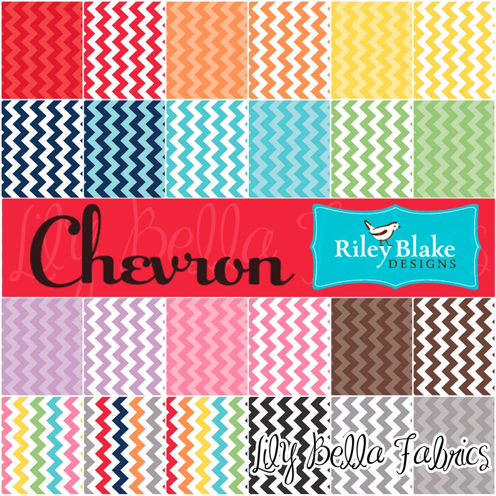 Designer Fabric Scrap Bag - CHEVRONS ONLY - 1 yard by weight