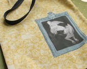 Pug Cotton Denim Tote Shopping Bag