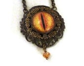 Steampunk Victorian Eyeball Jewelry Steam Punk Evil Eye Anatomy Jewelry Spooky Jewelry