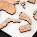 USA Rivers & Lakes Map Puzzle - Birch Plywood