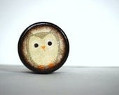 Little Gray Owl Powder Box