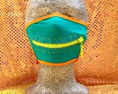 Tropical Bling zipper gag mask