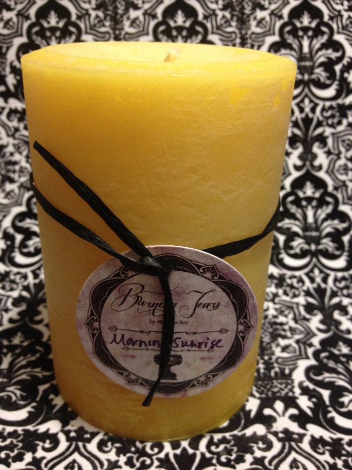 Morning Sunrise - 3x4 Pillar Candle