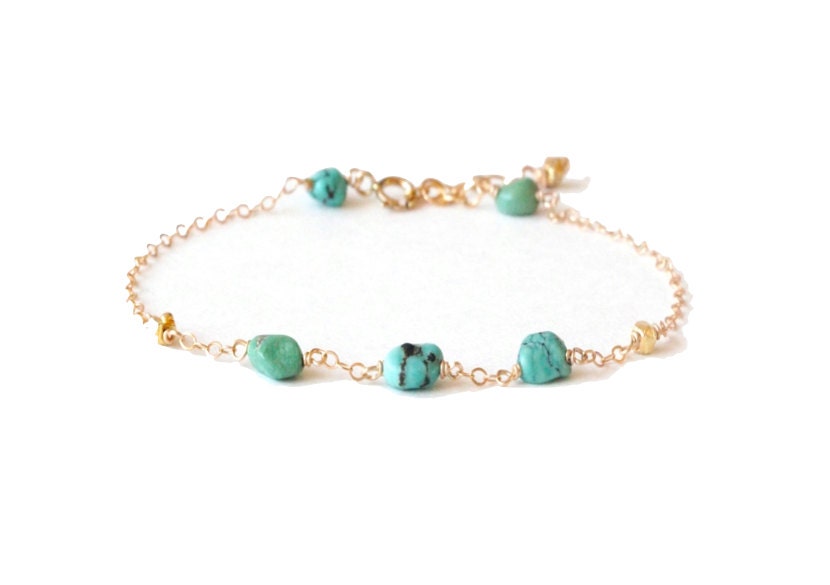 Triple Turquoise Stone Bracelet