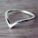 Wishbone ring / Chevron ring