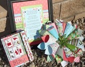 Christmas Decor Set of 3 with 2 in 1 Christmas Scrapbook Mini Album