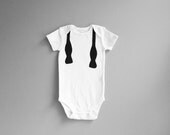 Baby Party Boy Onesie - Untied Bow Tie