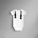 Baby Party Boy Onesie - Untied Bow Tie