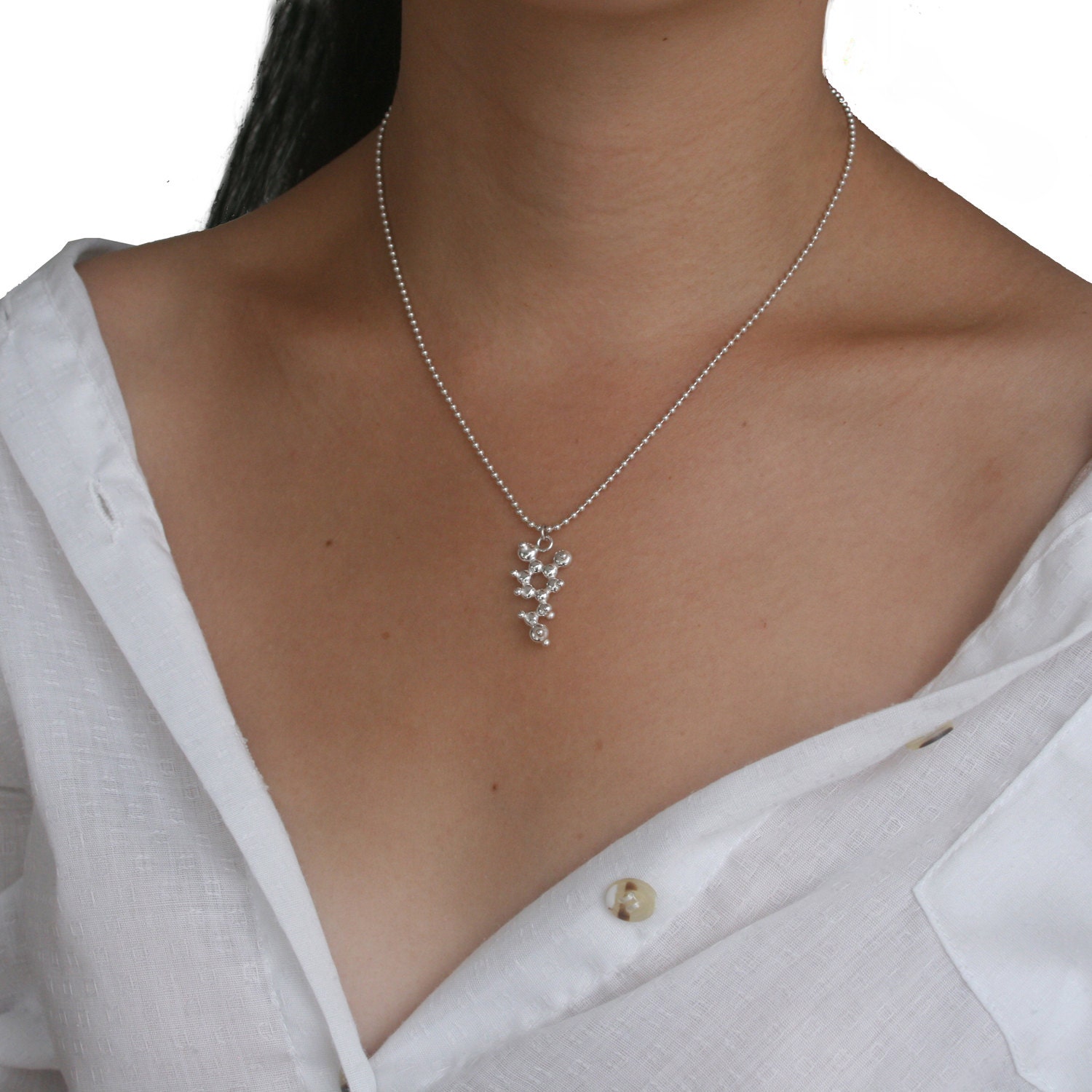 Silver Dopamine Pendant