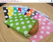 ON SALE NOW Chevron and or Polka Dotted Gusseted Favor Treat Bags.. 24Ct...Pick Your Color(s)