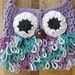 Crochet Owl Purse, Crochet Animal Purse, Girl Bag - "little Loopy Owl" - Purple