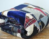 Antique Crazy Quilt Mixed Textile