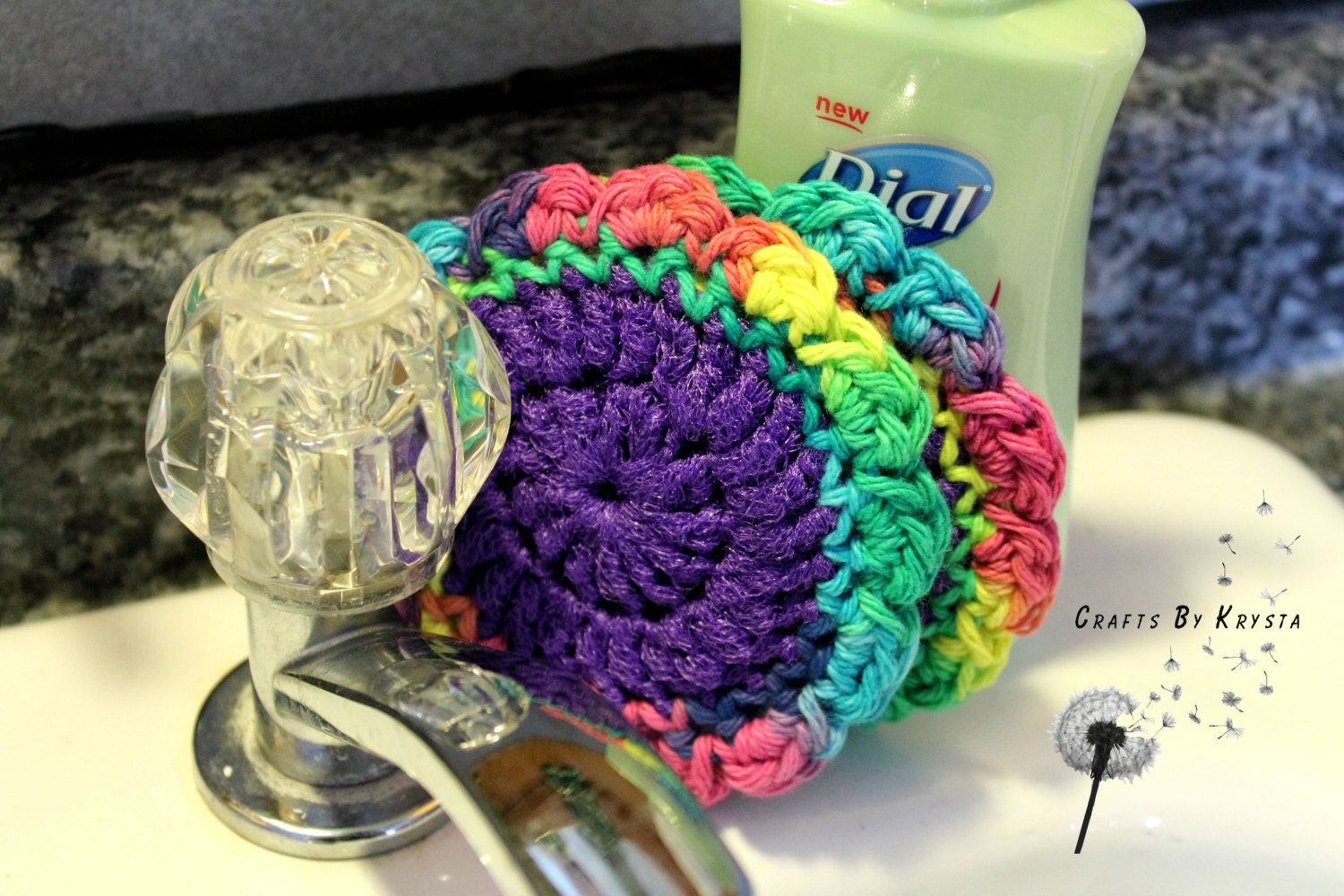 Crocheted Kitchen Dish Scrubbies - Pot Scrubbers/Washcloth - Set of Two