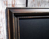 KITCHEN MAGNETIC CHALKBOARD Pub Blackboard Organizer X- LaRGE Huge Leaning Chalkboard 42"x29" Rustic Home Decor Home Office Black Framed