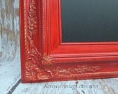 KITCHEN CHALKBOARD For Sale Framed Magnetic Chalkboard Tuscan Red Furniture Red Framed Chalk board  Baroque Home Office Organizer