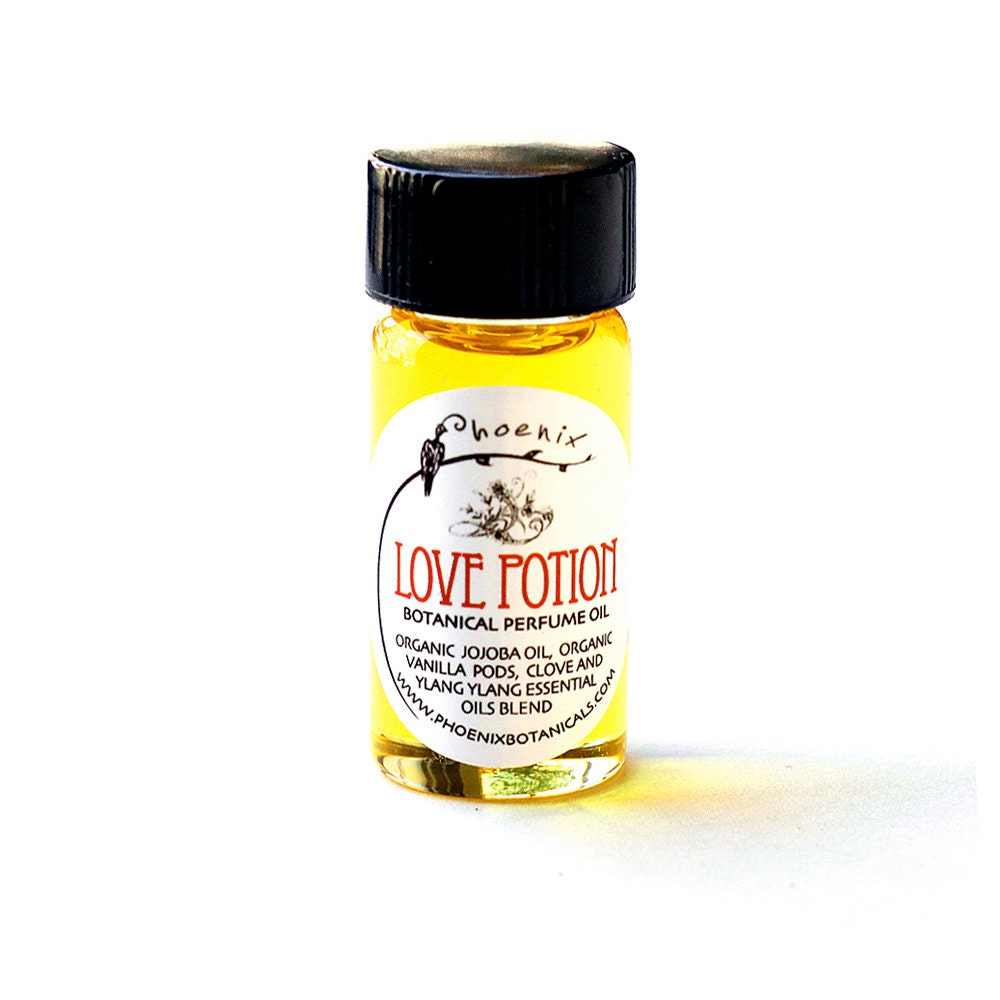 Love Potion Botanical Perfume Oil - Sexy Valentine - Spicy Warm Floral - Organic - Vegan - .25 oz (7.4 ml) Glass Jar