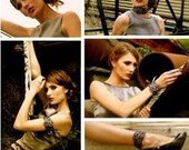 6 in 1 Feather- Headband / Choker / Armband / Bracelette / Anklette / Garter - on Leather w Laces - Pheasant & Parrot OOAK Custom Made
