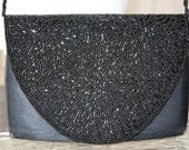 Vintage Black Beaded La Regale Handbag