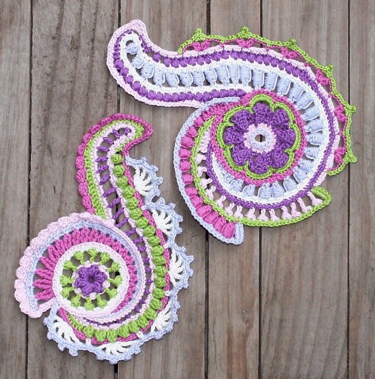 SPIRALS x2 - crochet pattern, pdf