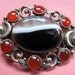Victorian Brooch Rolled Gold Scottish Agate Carnelian