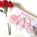 Coffee Wedding Favors in Vintage Red and White with Charming Twine. Tandem Bike. Rustic Wedding. Fall Wedding Favor.Set of 20.
