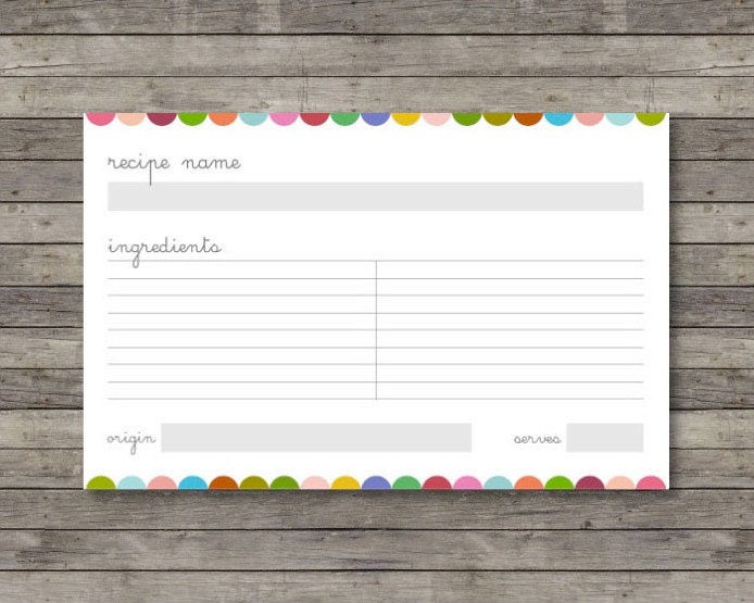 Recipe Cards . Digital Collection . Mayi Carles