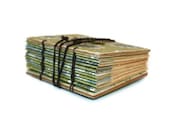 Pocket Journal Green and Blue Paisley