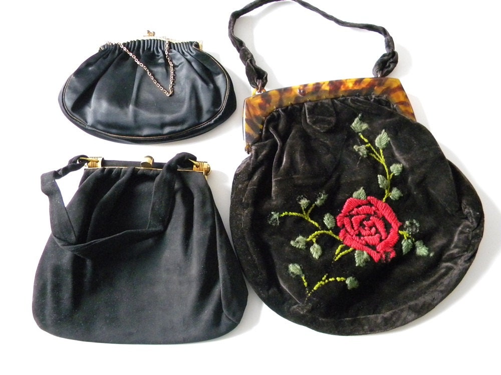 vintage clutches lot 3 bags