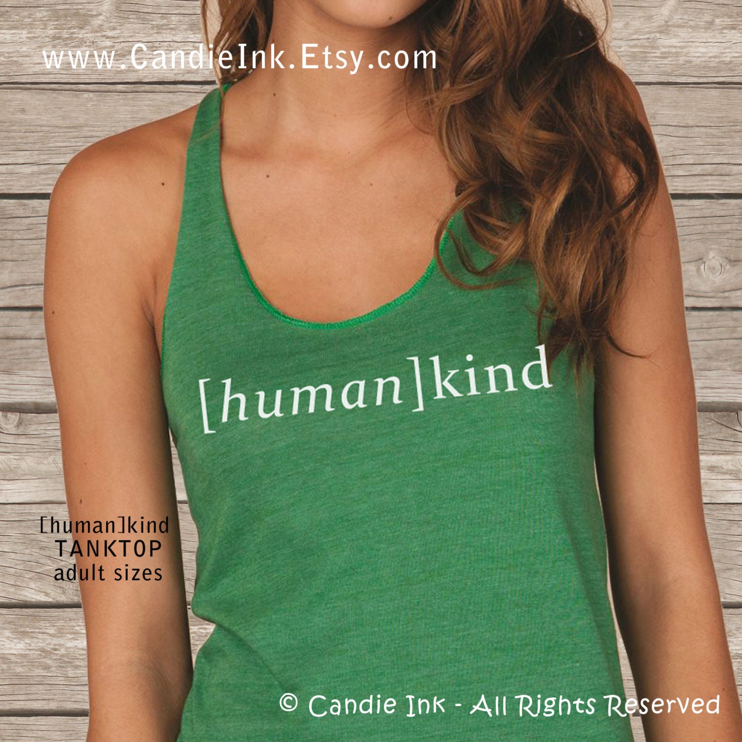 Tank, Women sizes, Green, Yoga, Racerback, Top, Screenprinted, Summer, Soft, Humankind, M, L, Workout, PJs, Comfortable, Organic, Recycled