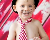 Little boy ties, little man ties, red and white stripe ties, wedding ties, baby ties, toddler ties, newborn ties, photo prop, newborn rop