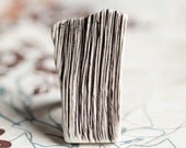 Fragment - An earthy porcelain ring with details of mushrooms
