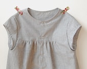 chambray : a tiered dress 3T - 4T