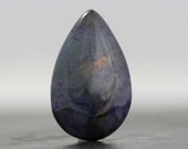SALE - CLEARANCE - Sugilite - Smooth Sheen - Dark Grey and Purple Gemstone - Natural, AAA Cabachon - 34mm (4412)
