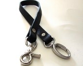 Black Leather Wallet Chain