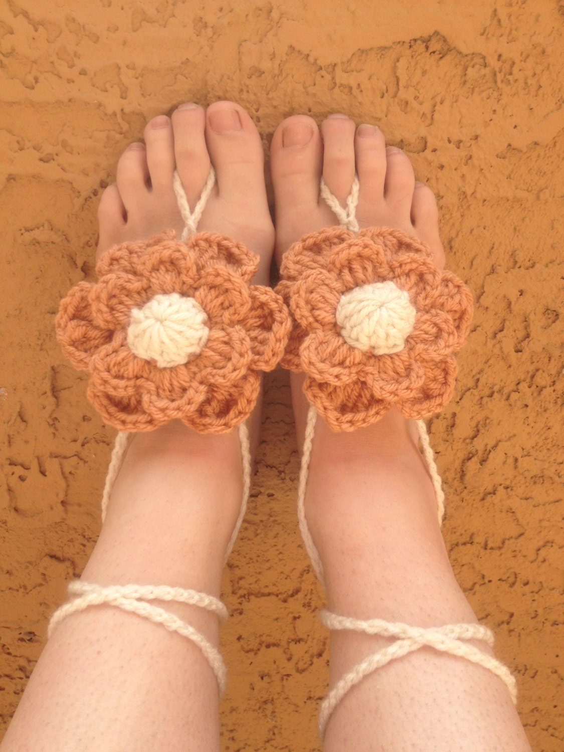 Barefoot Sandals Pattern - Instant Download Crochet Pattern