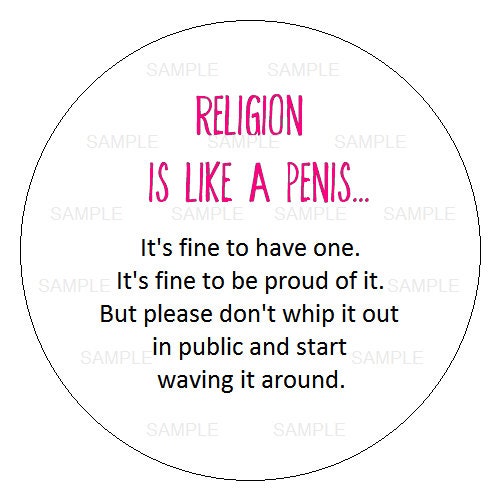 Religious Humor Button