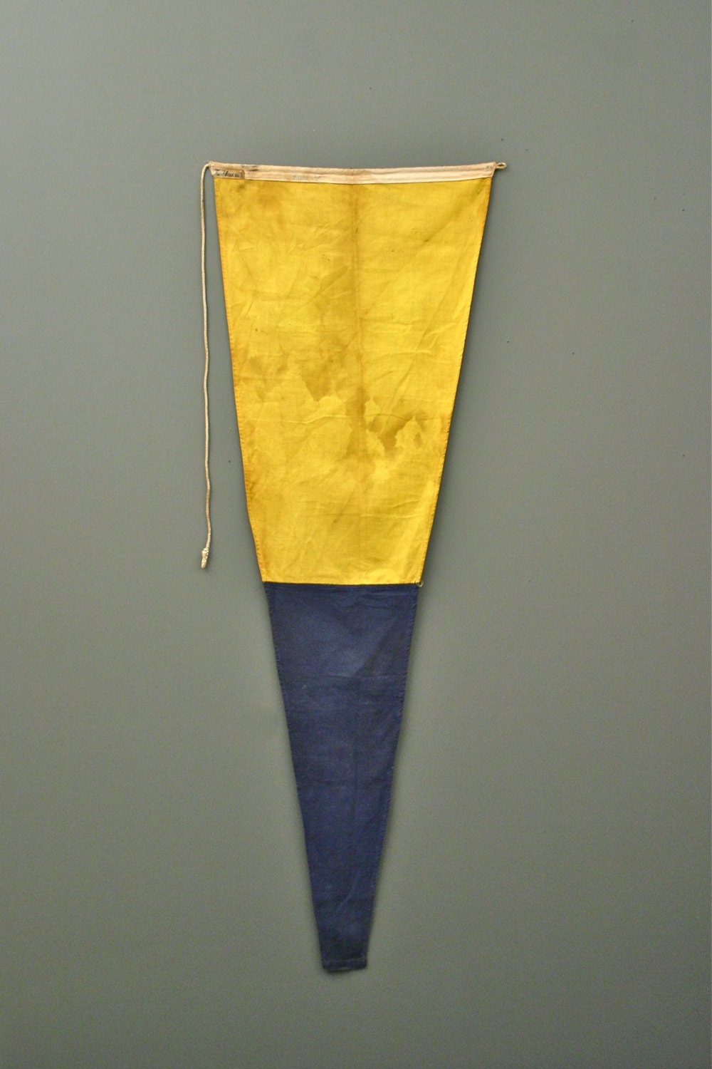 Vintage Nautical Signal Code Pendant Flag - No. 5