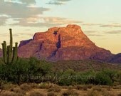 Dawn on Red Mountain - Fine art giclee print on canvas