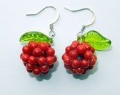Red Berry Cluster Earrings