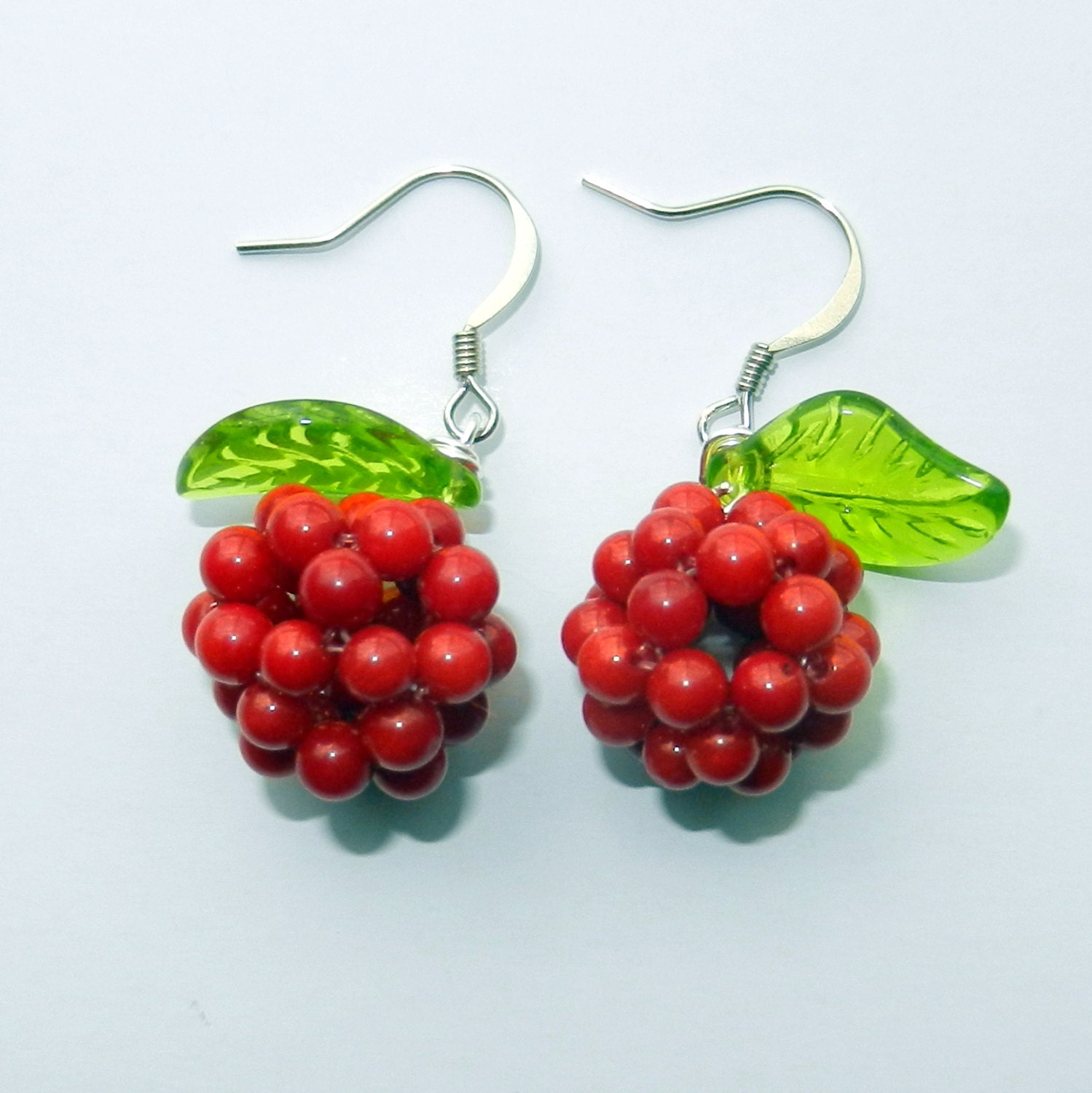 Red Berry Cluster Earrings